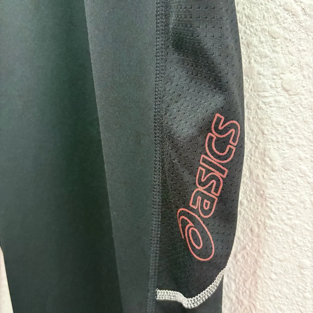 ASICS Men's Lite-Show Tights in Black/Red NWT XL